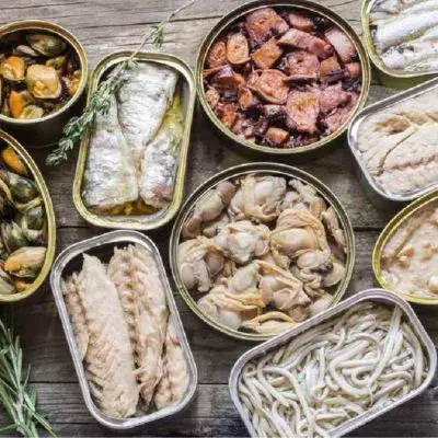 Canned seafood